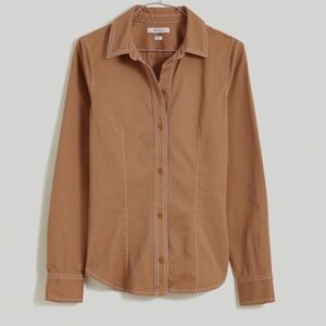 Darted Button-Up Shirt in (Re)generative Chino